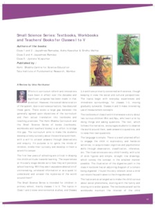 Small science series: textbooks, workbooks and teachers' books for ...